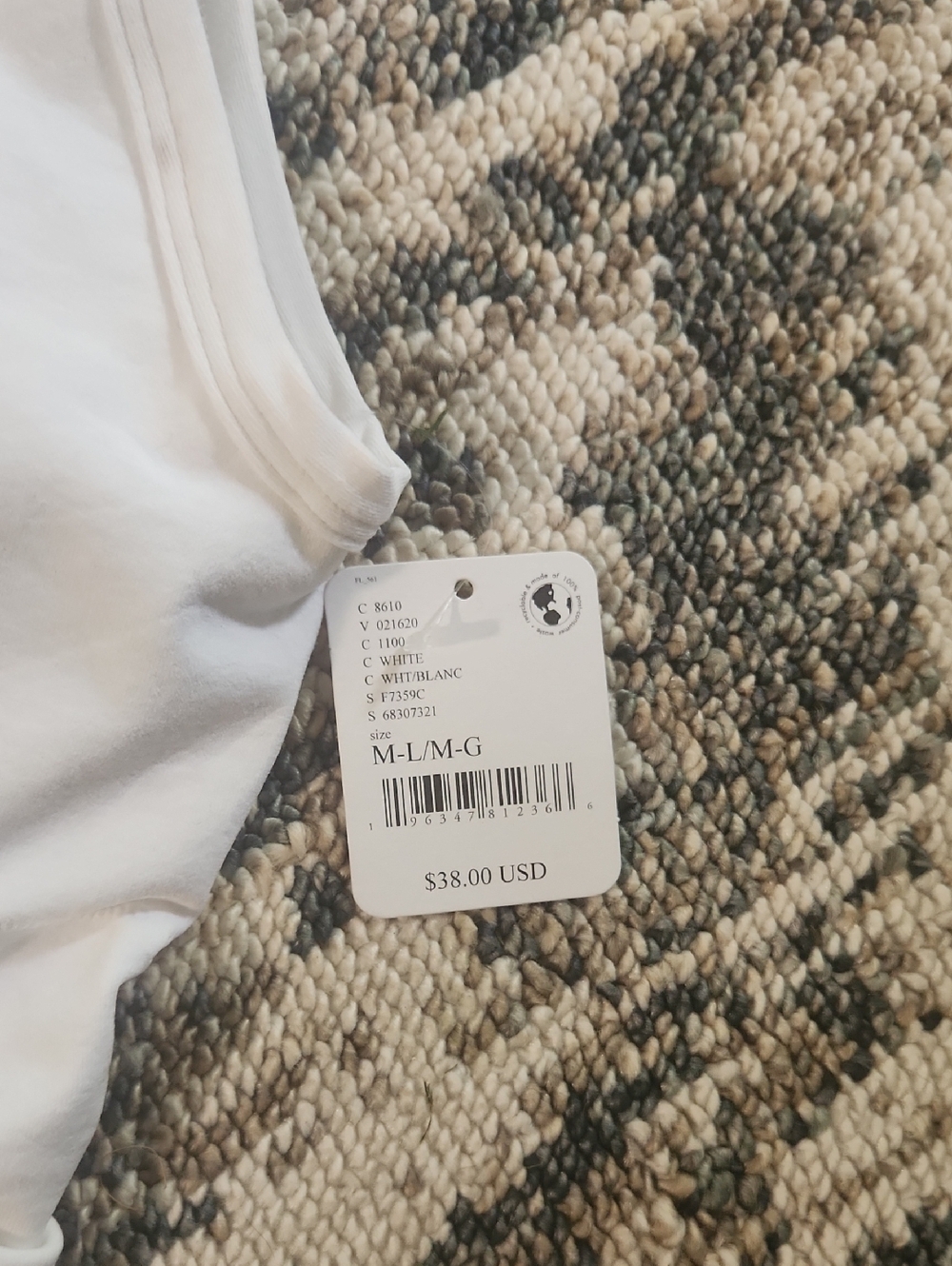 Free People White Ruched Cropped Tank Top NWT - Picture 2 of 4